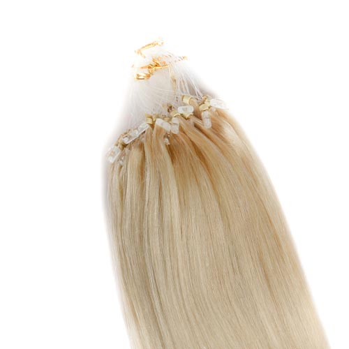 barbecue Baleinwalvis Stamboom Loop hair extensions met microring van human hair - Goedkoop haar.